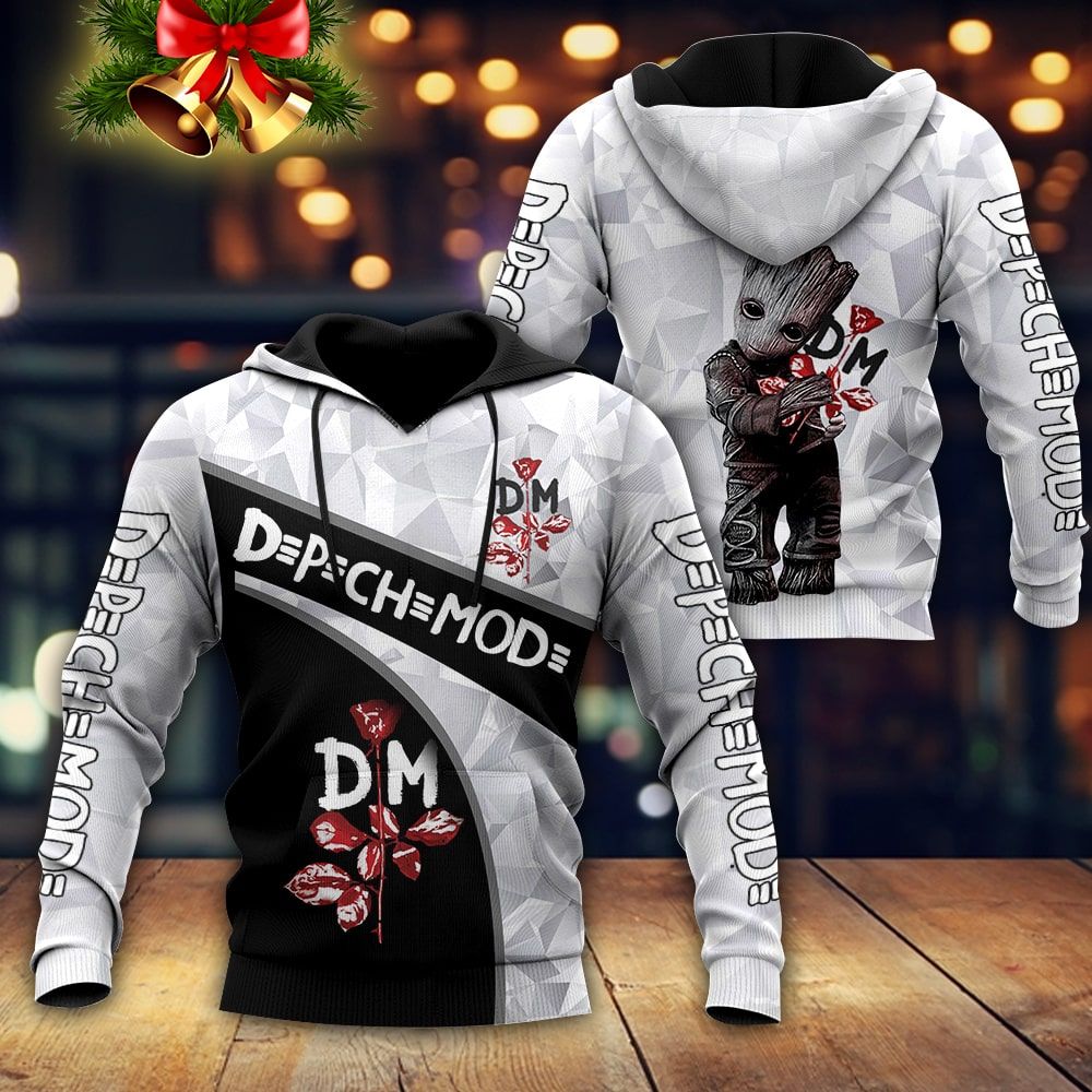 Baby Groot Hug Depeche Mode 3D Hoodie Baby Groot Hug Depeche Mode 3D Hoodie