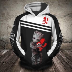 Baby Groot Hug Insane Clown Posse 3D Hoodie