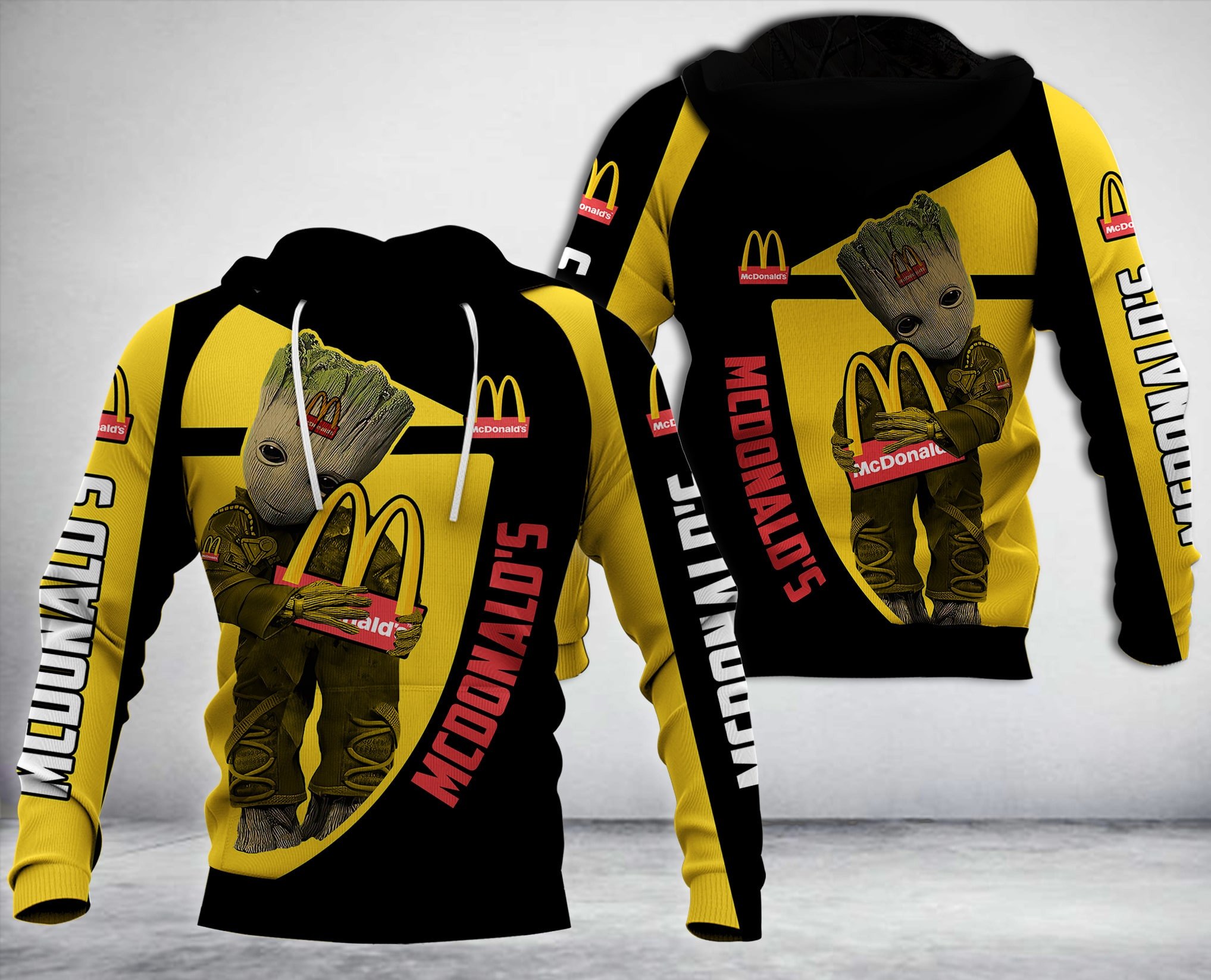 Baby Groot Hug Mcdonald’S 3D Hoodie Baby Groot Hug Mcdonald’S 3D Hoodie