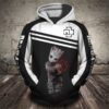 Baby Groot Hug Rammstein 3D Hoodie