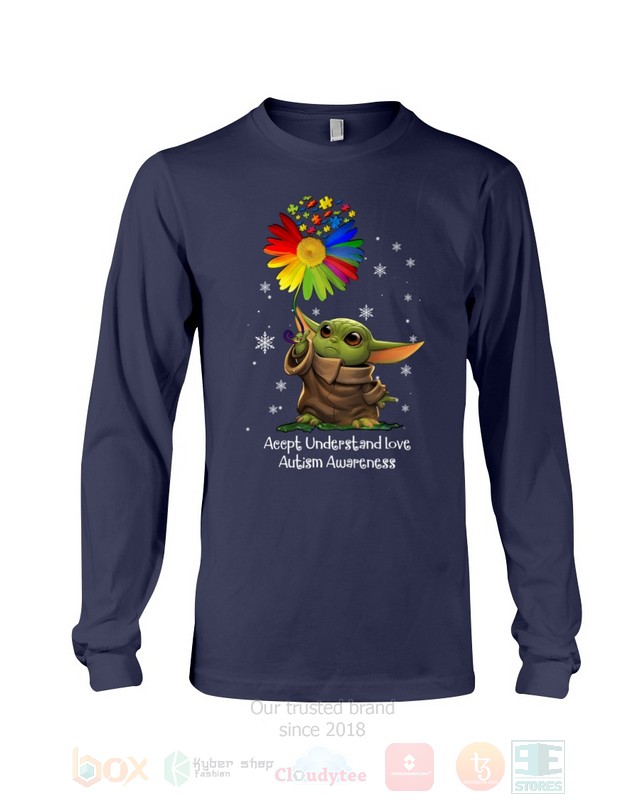 Baby Yoda Accpt Understand Love Autism Awareness Hoodie Baby Yoda Accpt Understand Love Autism Awareness Hoodie