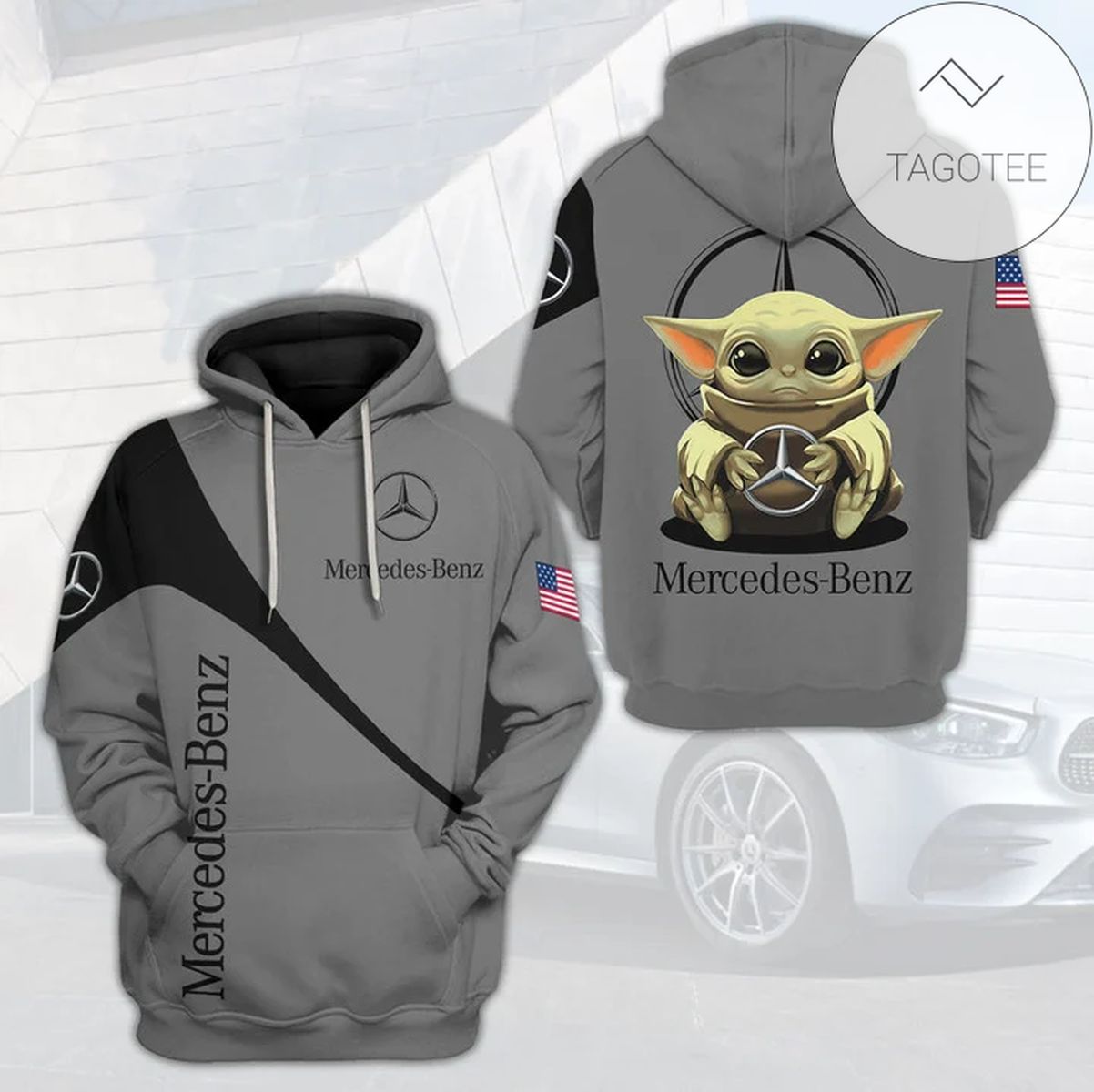 Baby Yoda Mercedes Benz All Over Print Hoodie Baby Yoda Mercedes Benz All Over Print Hoodie