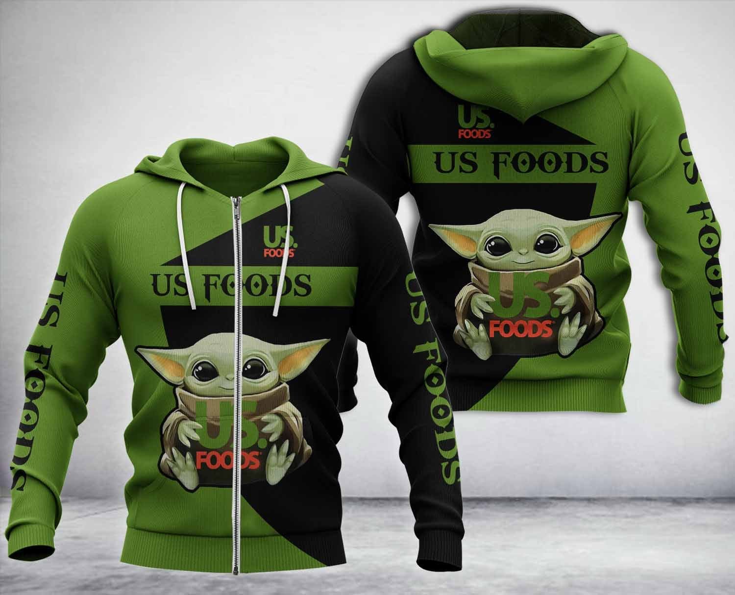 Baby Yoda Us Foods Company Hoodie Baby Yoda Us Foods Company Hoodie