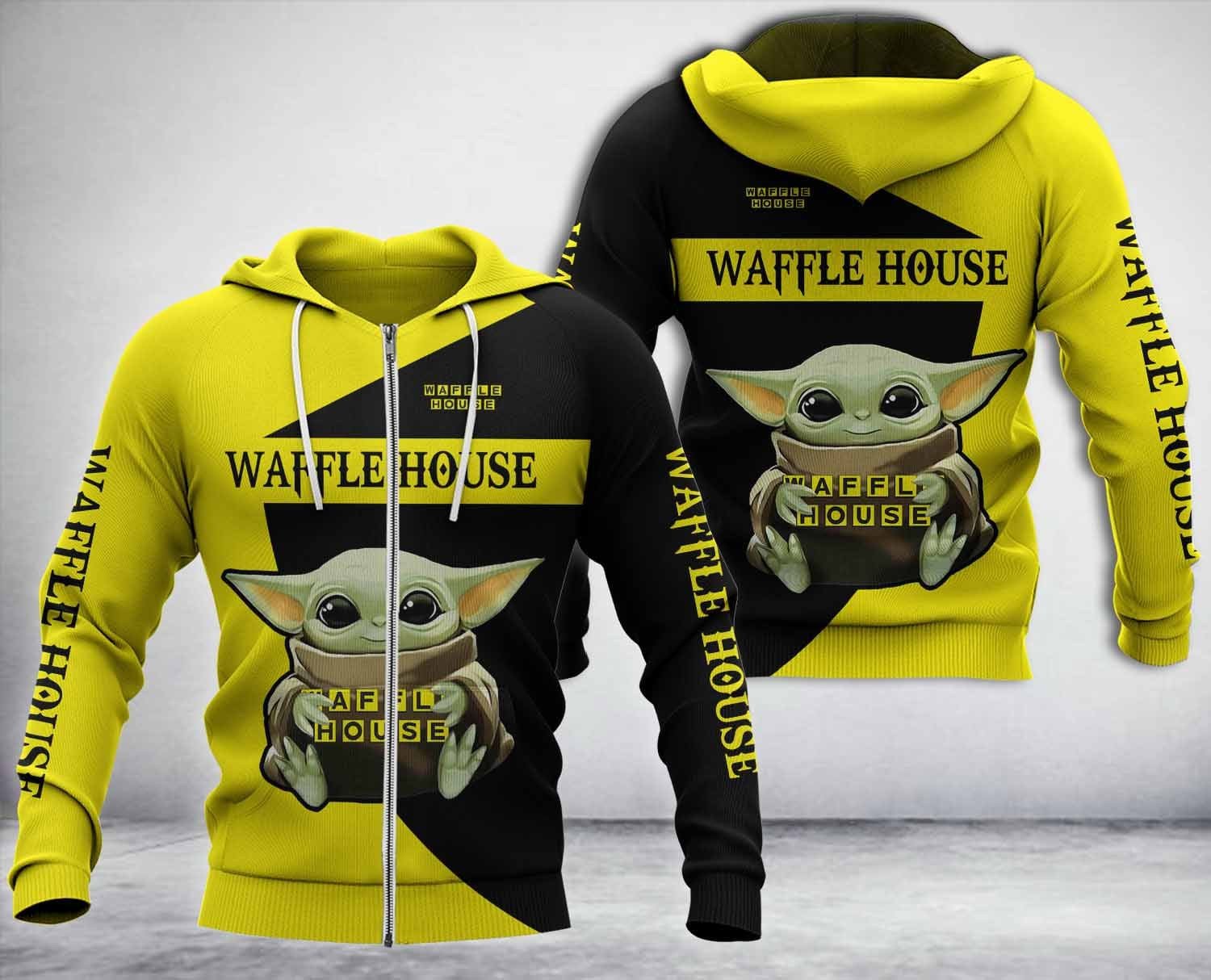 Baby Yoda Waffle House Company Hoodie Baby Yoda Waffle House Company Hoodie