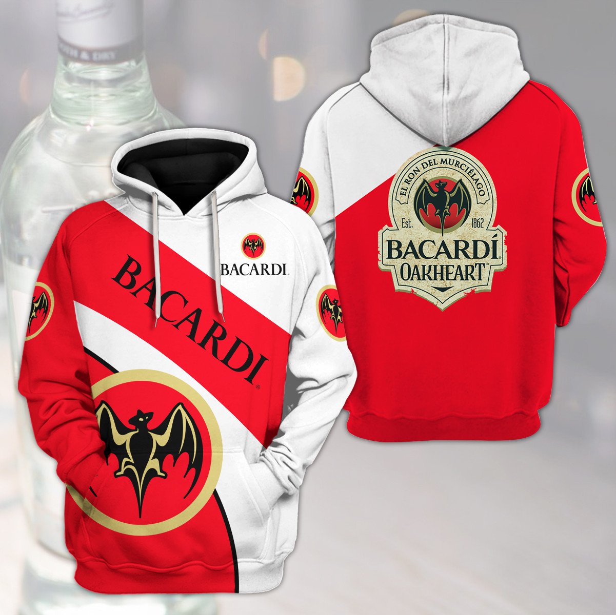 Bacardi Oakheart 3D Hoodie Bacardi Oakheart 3D Hoodie