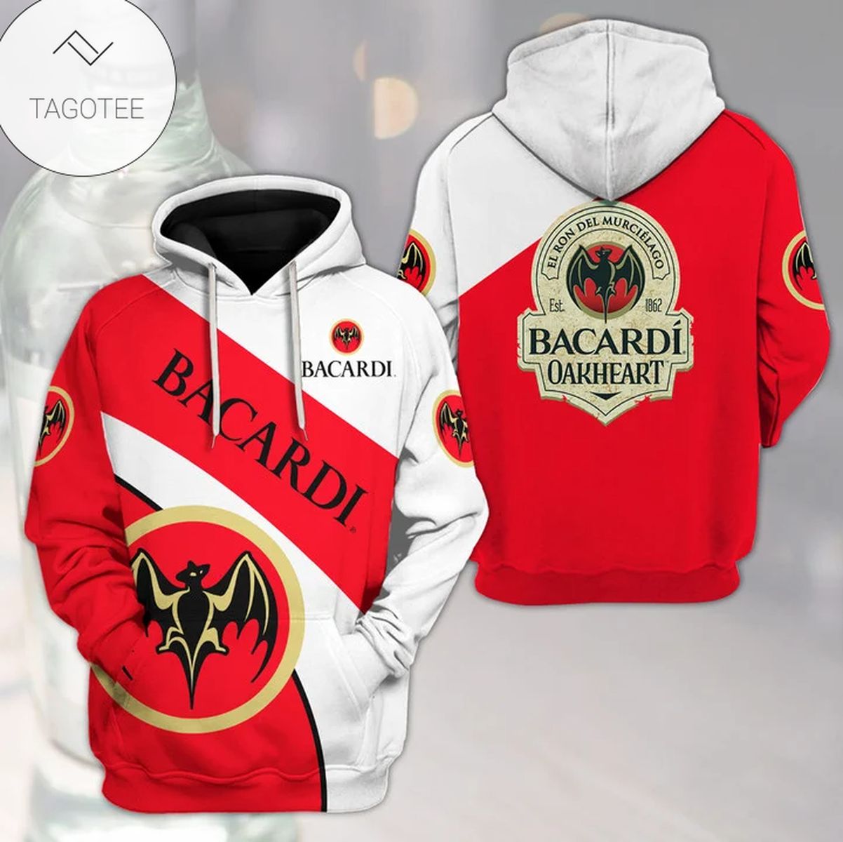 Bacardi Oakheart Logo Hoodie Bacardi Oakheart Logo Hoodie