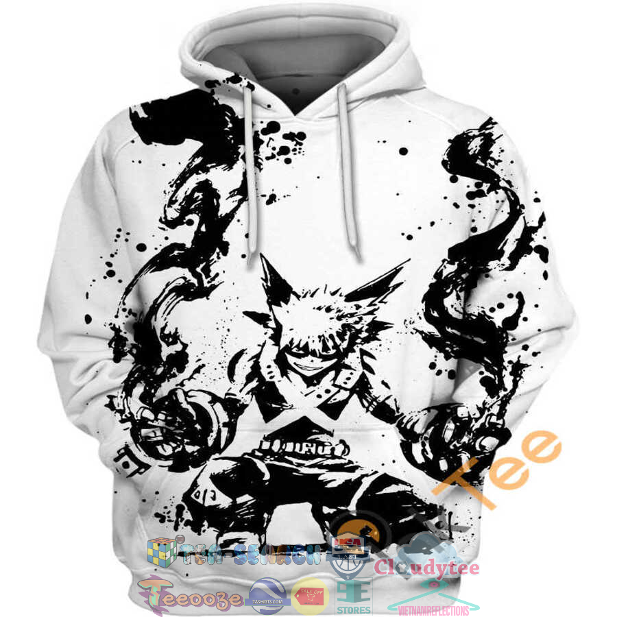 Bakugo Katsuki Ink Splatter My Hero Academia Hoodie 3D Bakugo Katsuki Ink Splatter My Hero Academia Hoodie 3D