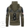 Baltimore Ravens Number 8 Jackson Team Logo Mask Hoodie