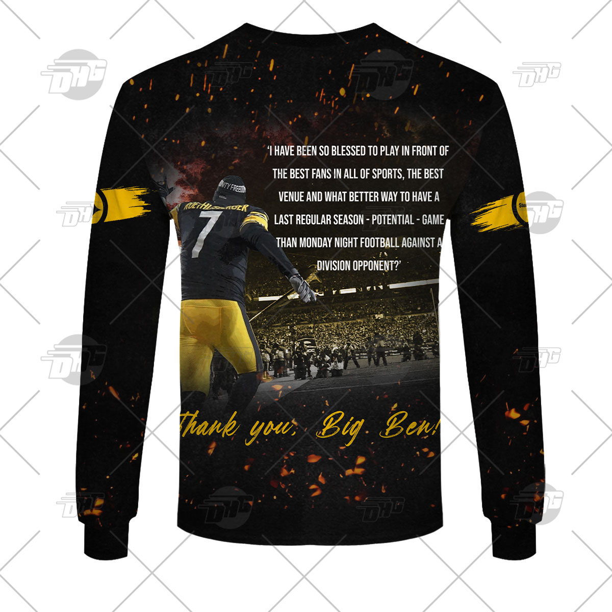 Ben Roethlisberger Pittsburgh Steelers Nfl Thanks For The Memories 3D Shirt Ben Roethlisberger Pittsburgh Steelers Nfl Thanks For The Memories 3D Shirt