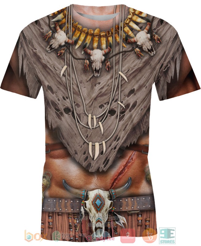Bison-Brown-Pride-Native-American-3D-Shirt-Hoodie-3-1