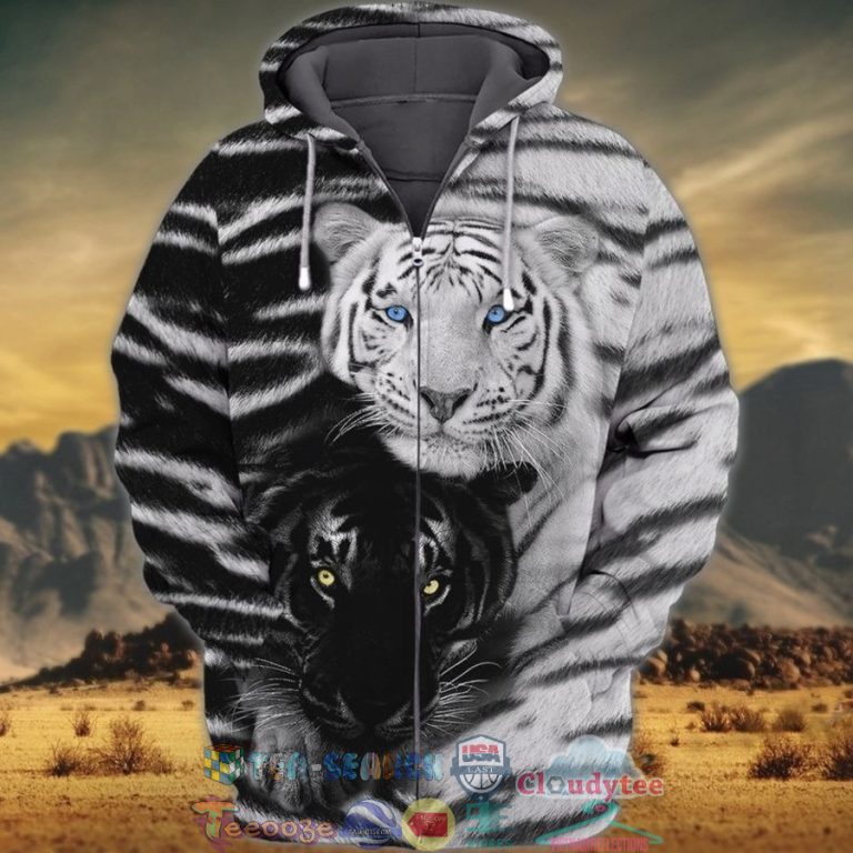 Black-And-White-Tiger-3D-Hoodie-2