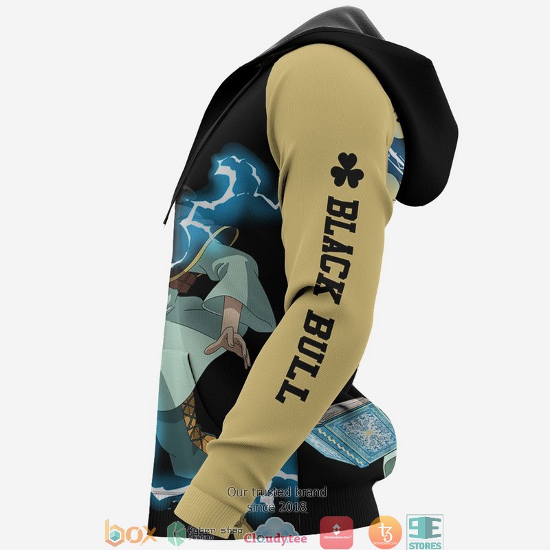 Black Bull Luck Voltia Black Clover Anime 3D Hoodie Black Bull Luck Voltia Black Clover Anime 3D Hoodie