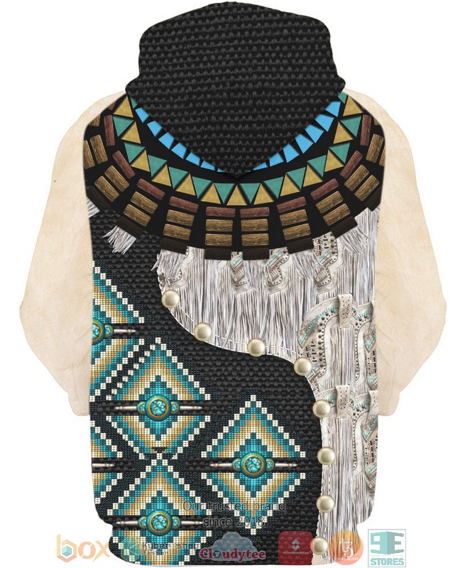 Black-Pattern-Native-American-3D-Shirt-Hoodie-2