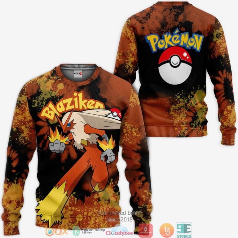 Blaziken-Pokemon-Anime-Merch-Tie-Dye-3D-Hoodie-Bomber-Jacket-2