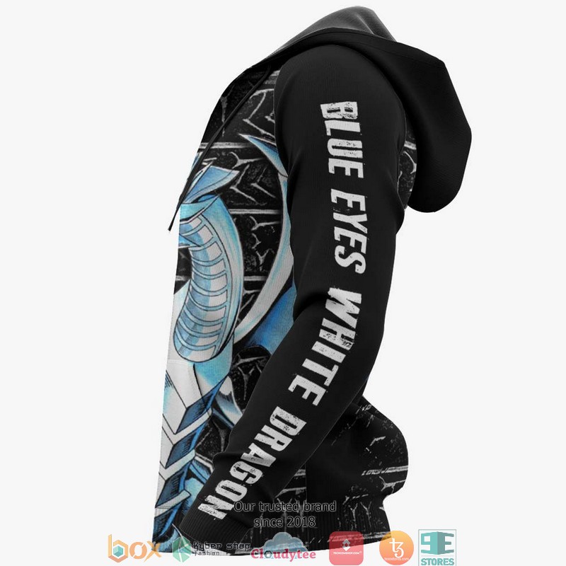 Blue-Eyes White Dragon Yugioh Anime 3D Hoodie Blue-Eyes White Dragon Yugioh Anime 3D Hoodie