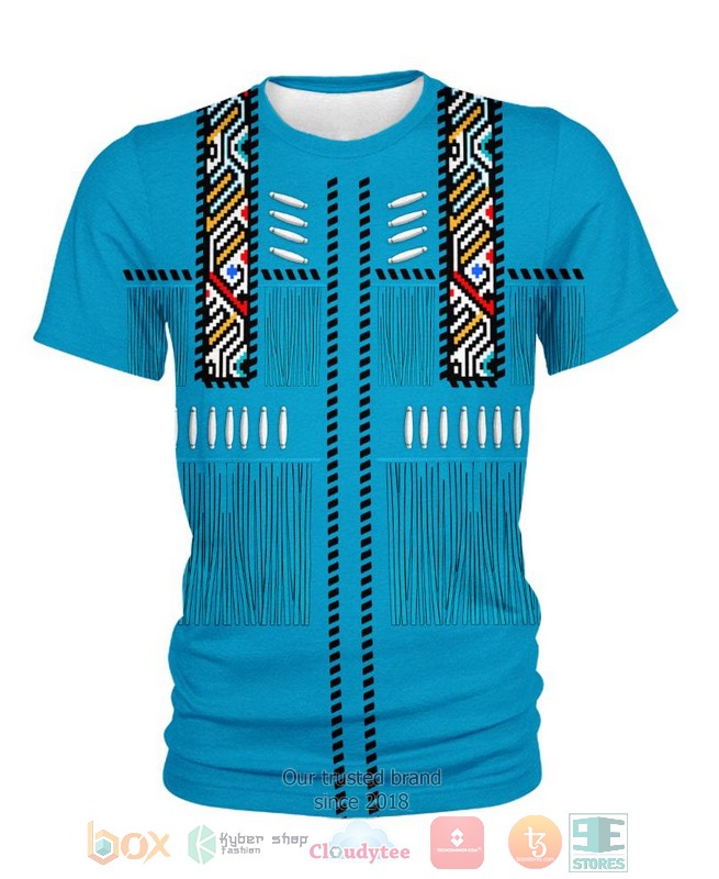 Blue Native 3D Shirt Blue Native 3D Shirt