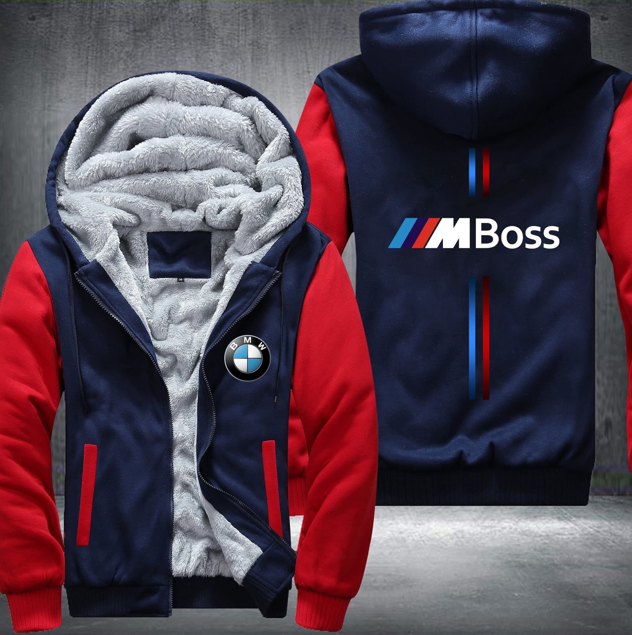 Bmw Boss Fleece Hoodie Jacket Bmw Boss Fleece Hoodie Jacket
