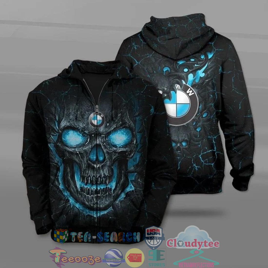 Bmw Motorrad Skull Ver 2 All Over Printed T-Shirt Hoodie Bmw Motorrad Skull Ver 2 All Over Printed T-Shirt Hoodie