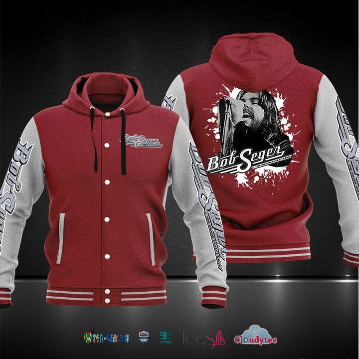 Bob Seger And The Silver Bullet Band Baseball Hoodie Jacket Bob Seger And The Silver Bullet Band Baseball Hoodie Jacket