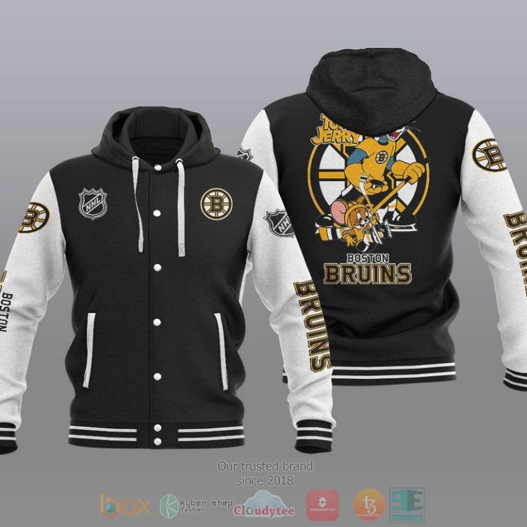 Boston-Bruins-Nhl-Tom-And-Jerry-Baseball-Hoodie-Jacket-1