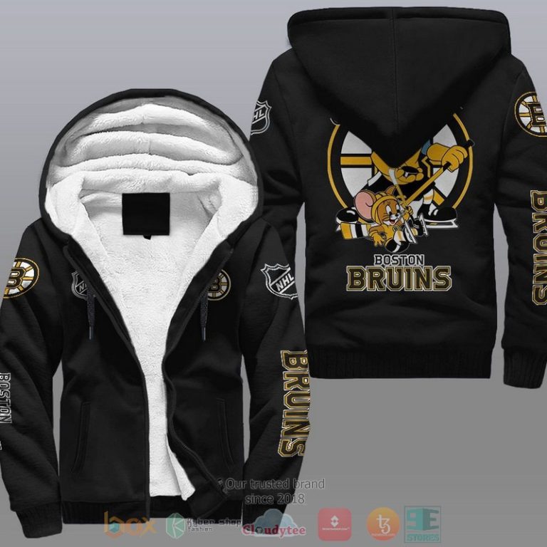 Boston-Bruins-Nhl-Tom-And-Jerry-Fleece-Hoodie-1
