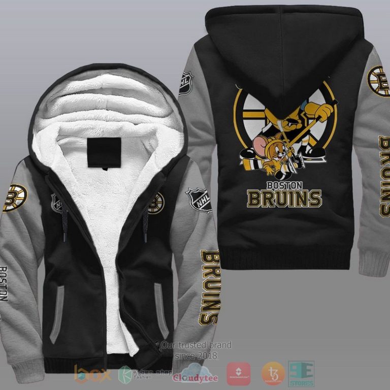 Boston-Bruins-Nhl-Tom-And-Jerry-Fleece-Hoodie-2