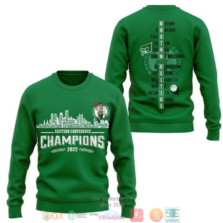 Boston-Celtics-Players-Name-Eastern-Conference-Champions-2022-3D-Shirt-Hoodie-2