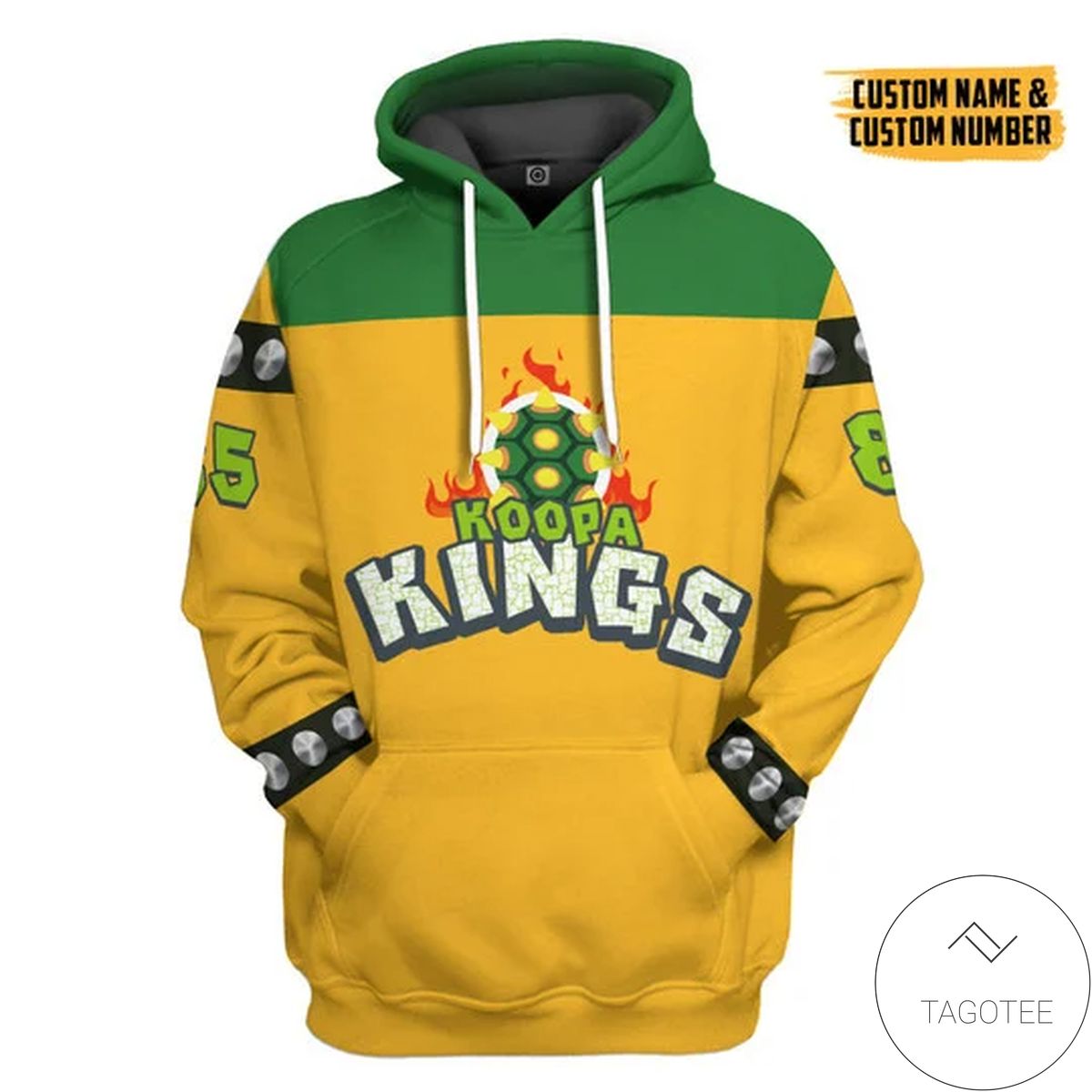 Bowser Sports Koopa Kings Custom Name Custom Number Hoodie Bowser Sports Koopa Kings Custom Name Custom Number Hoodie