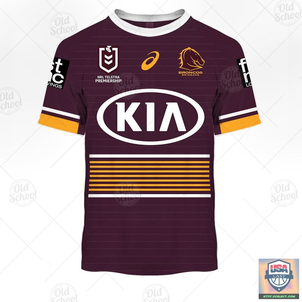 Brisbane Broncos Nrl Personalized 3D Hoodies Home Jersey Brisbane Broncos Nrl Personalized 3D Hoodies Home Jersey
