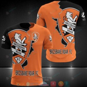 Brisbane Roar Fc Black Orange 3D Hoodie
