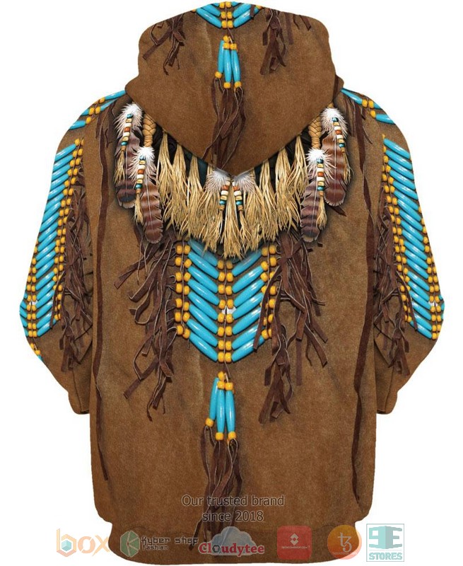 Brown-Native-Pattern-3D-Shirt-Hoodie-3-1