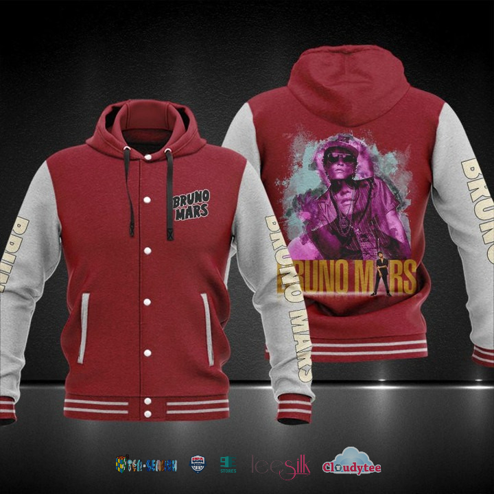 Bruno Mars Baseball Hoodie Jacket Bruno Mars Baseball Hoodie Jacket