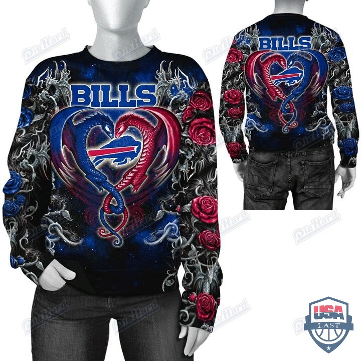 Buffalo Bills Dragon Nfl 3D Hoodie T-Shirt Buffalo Bills Dragon Nfl 3D Hoodie T-Shirt