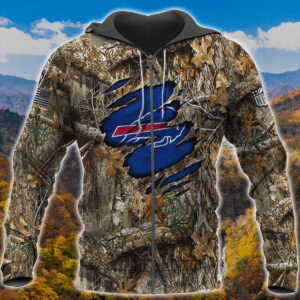 Buffalo Bills Hunting Camo 3D Shirt