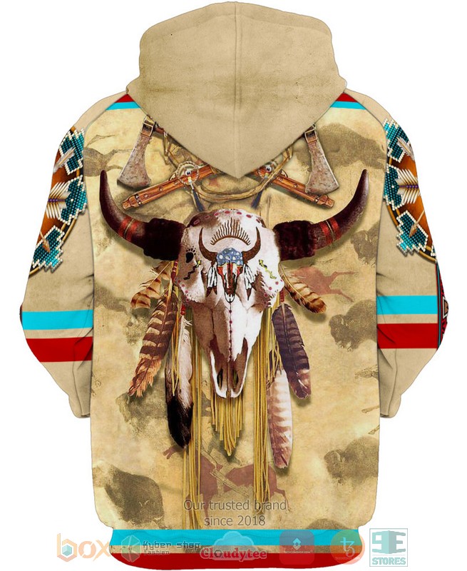 Buffalo-Skull-Native-American-3D-Hoodie-2