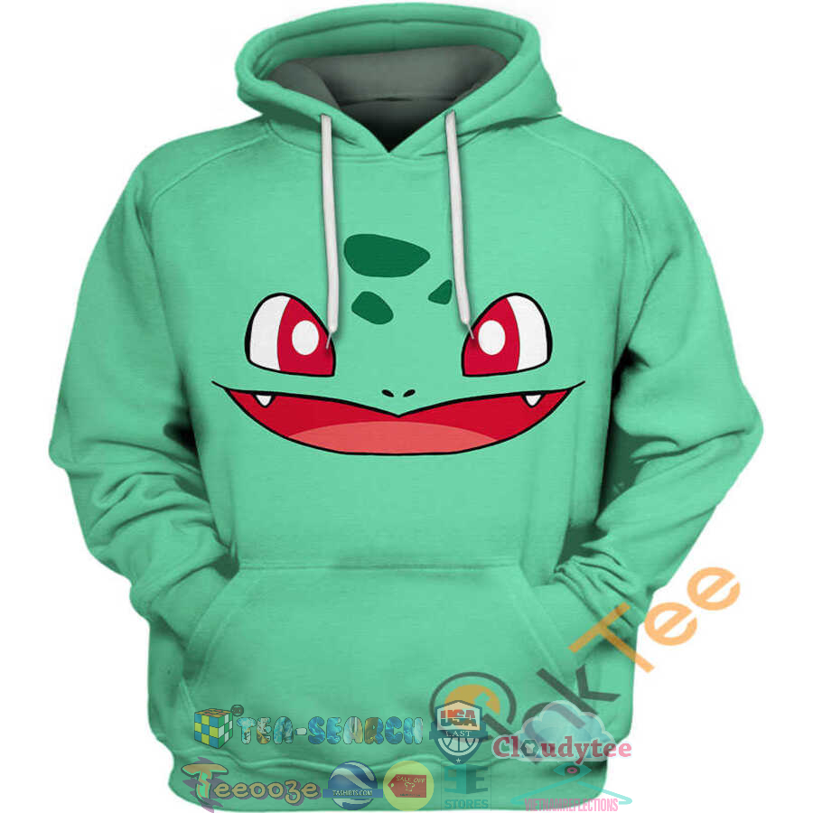 Bulbasaur Face Pokemon Hoodie 3D Bulbasaur Face Pokemon Hoodie 3D