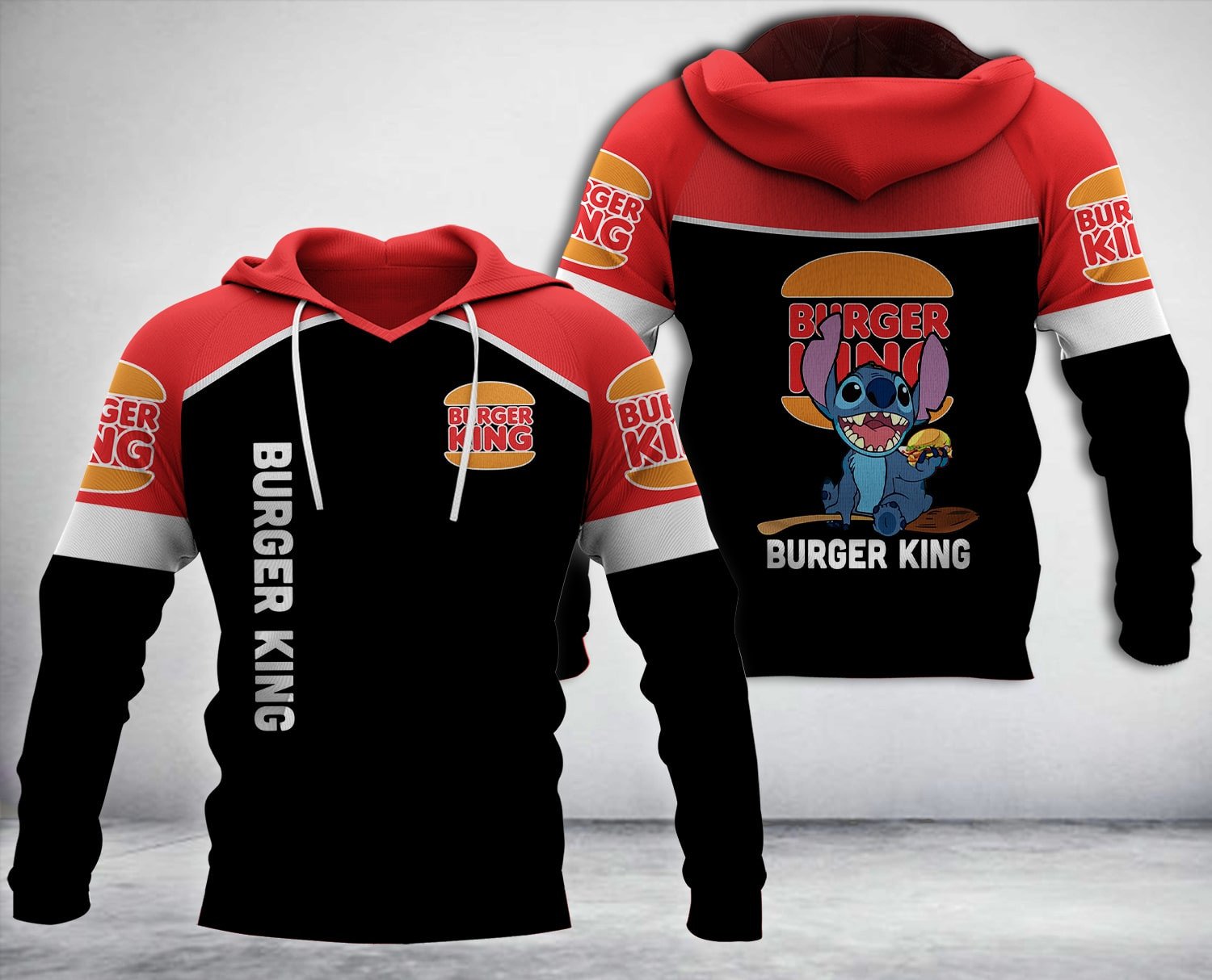 Burger King Stitch 3D Hoodie Burger King Stitch 3D Hoodie