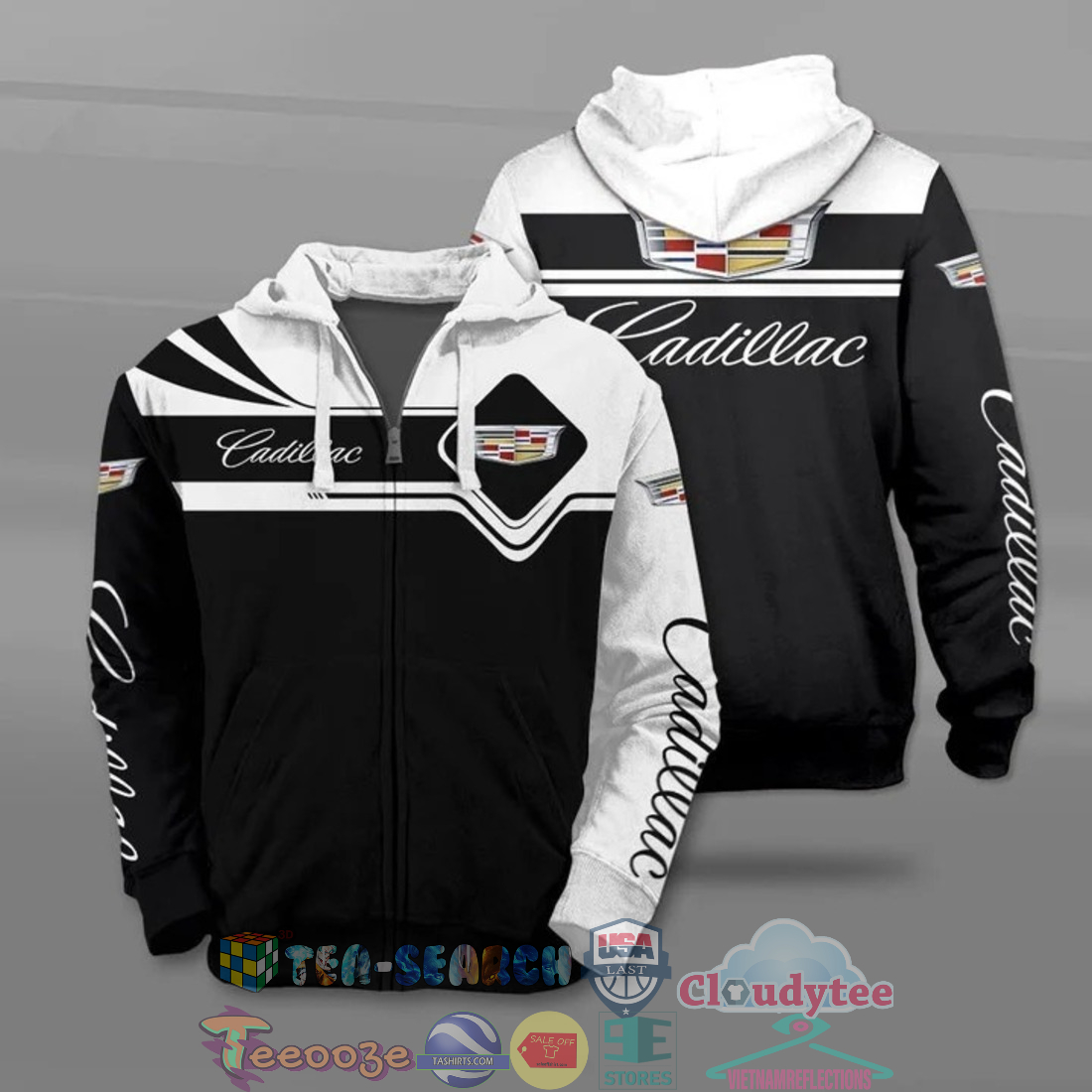 Cadillac All Over Printed T-Shirt Hoodie Cadillac All Over Printed T-Shirt Hoodie