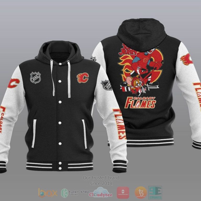 Calgary-Flames-Nhl-Tom-And-Jerry-Baseball-Hoodie-Jacket-1