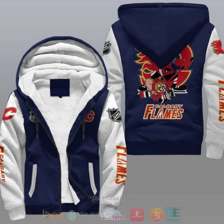 Calgary-Flames-Nhl-Tom-And-Jerry-Fleece-Hoodie-3