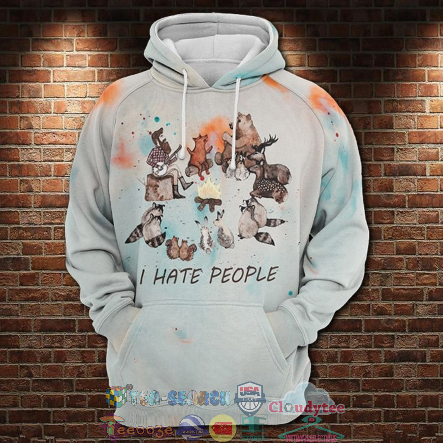 Camp Fire I Hate People 3D Hoodie Camp Fire I Hate People 3D Hoodie