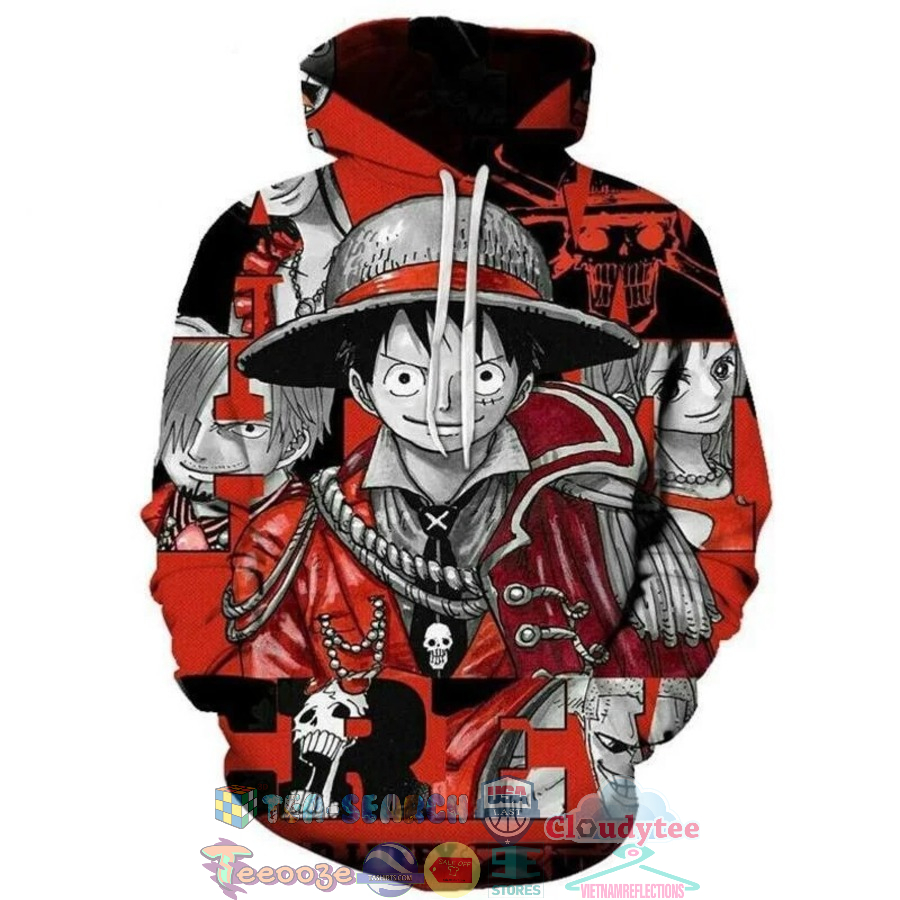 Captain Luffy One Piece 3D Hoodie Captain Luffy One Piece 3D Hoodie