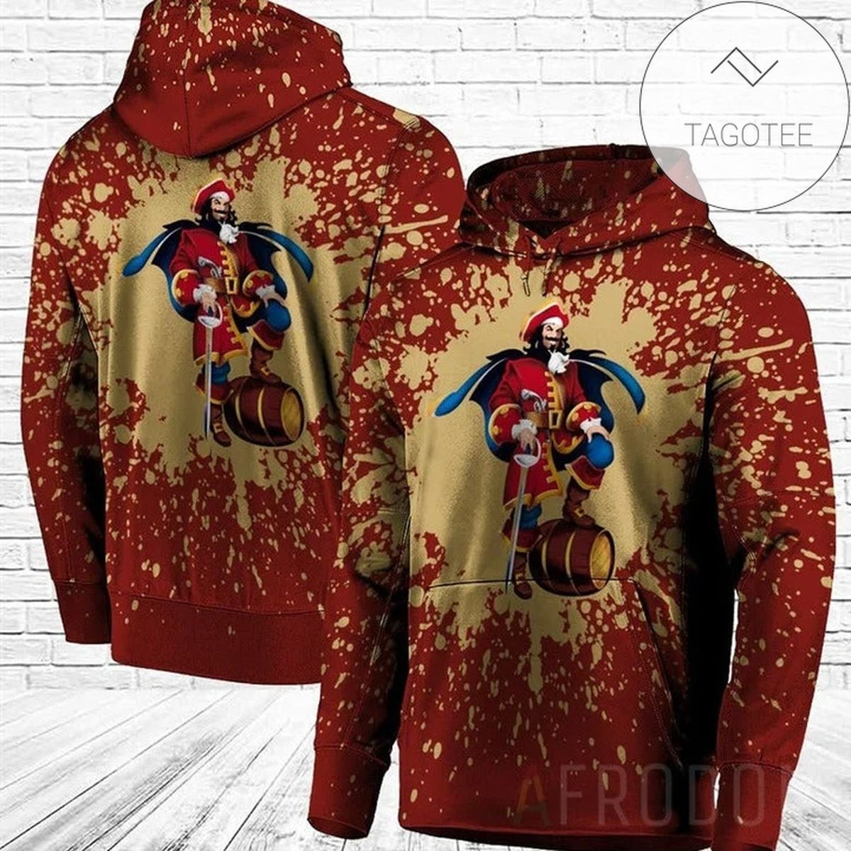 Captain Morgan All Over Print Hoodie Captain Morgan All Over Print Hoodie