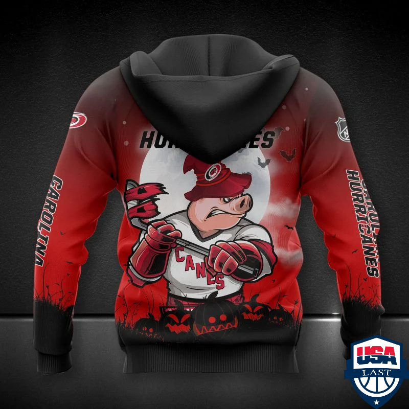 Carolina Hurricanes Nhl Haloween All Over Printed Hoodie Carolina Hurricanes Nhl Haloween All Over Printed Hoodie