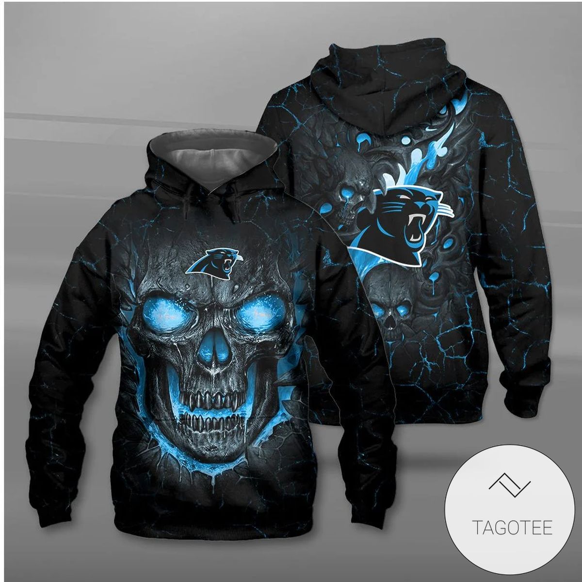 Carolina Panthers Lava Skull Hoodie Carolina Panthers Lava Skull Hoodie