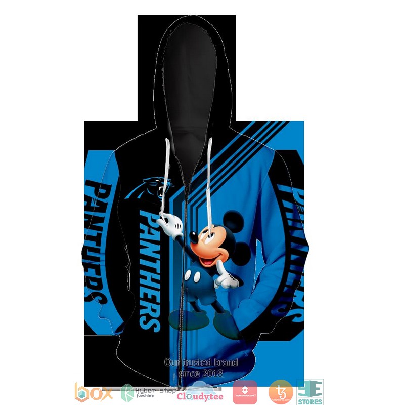 Carolina Panthers Mickey Mouse 3D Full All Over Print Shirt Carolina Panthers Mickey Mouse 3D Full All Over Print Shirt