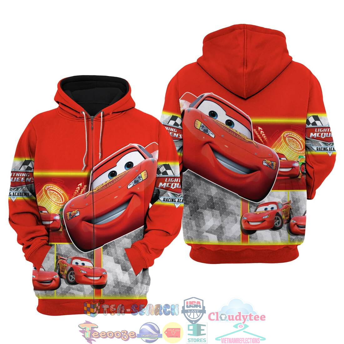 Cars Lightning Mcqueen Disney Hoodie 3D Cars Lightning Mcqueen Disney Hoodie 3D
