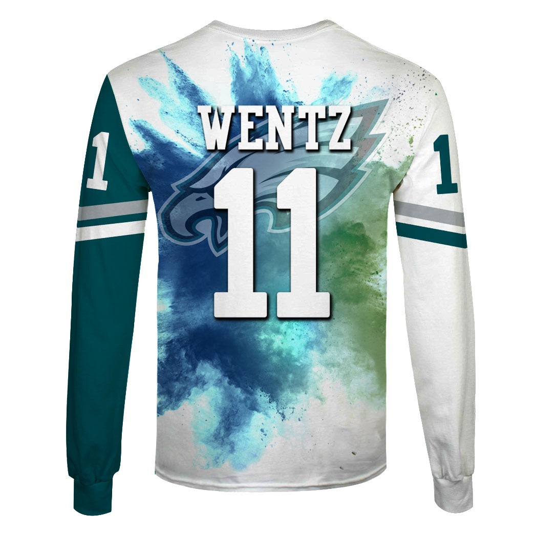 Carson Wentz Philadelphia Eagles Nfl 3D Shirt Carson Wentz Philadelphia Eagles Nfl 3D Shirt