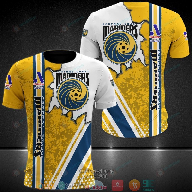Central Coast Mariners Isuzu Ute A-League 3D Shirt Central Coast Mariners Isuzu Ute A-League 3D Shirt