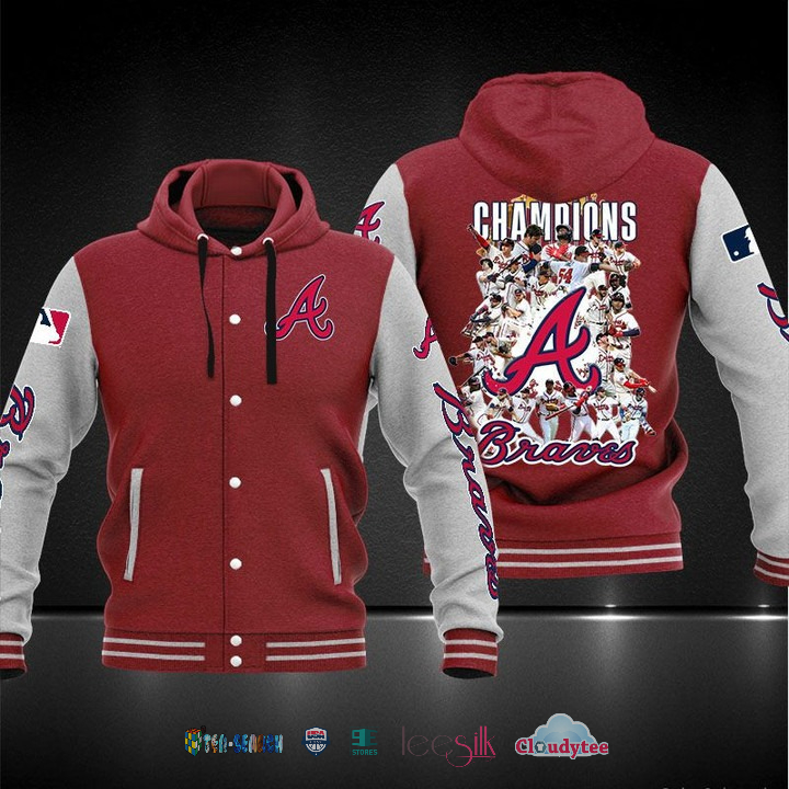 Champions Atlanta Braves Baseball Hoodie Jacket Champions Atlanta Braves Baseball Hoodie Jacket